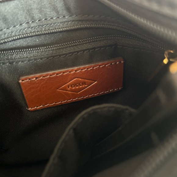 Fossil Harper Straw Small Leather Crossbody - Picture 7 of 10